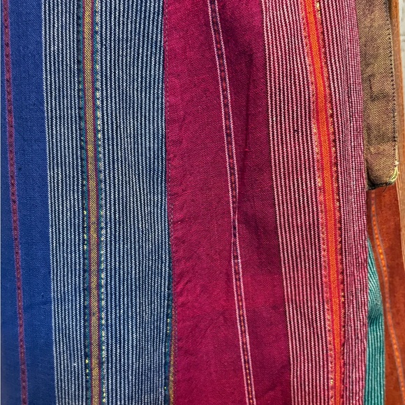 Wrapped Colorful Women's Skirt with Shimmery Gold Accents - Picture 4 of 6